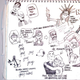 A page from Evans' sketchbook.